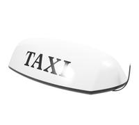 BAZEITFLOW Magnetic Taxi Sign Lamp for Cars, 12v 21w 3a White | PP Plastic and Magnet Build, Quick Removal, Ride-hailing Pickup, Taxi Drivers, Roof Use
