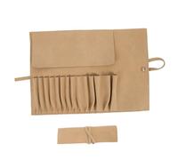 BAZEITFLOW Makeup Brush Rolling Bag Portable and Compact for Travel Made of Soft Material Includes Closure to Keep Brushes Secure for Organizing Your Makeup The Go