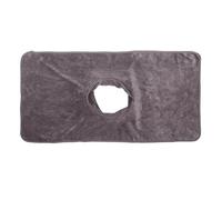 BAZEITFLOW Massage Bed Cover with Face Hole Grey Rectangular Spa Massage Sheet Pad for Salon Therapy Comfortable Soft Breathable Essential