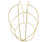 BAZEITFLOW Metal Retro Chinese Cap Frame Iron Hat Holder for DIY Vintage Wedding Party Decor Compact Portable Classical Support for Holiday Accessories and Theater Crafting