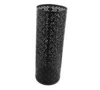 BAZEITFLOW Metal Umbrella Stand with Four-leaf Clover Design Robust Metal Umbrella Basket for Entryway and Office and Cane Storage Rack Multipurpose Dry Flower Bucket Black