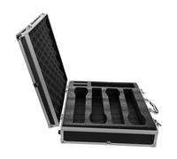 BAZEITFLOW Microphone Storage Organizer Case for Handheld Mics Portable Protective Box with Handle for Travel Ktv and Accessories Storage Durable and Easy to Open