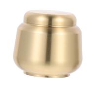 BAZEITFLOW Mini Copper Ashes Storage Pot Round Small Copper Urn for Human and Pet Ashes Practical Keepsake Container for Memorial and Comfort