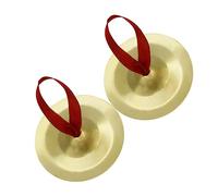 BAZEITFLOW Mini Finger Cymbals Golden Handheld Musical Percussion Zills for Dancers Small Size Rhythm Maker for Evening Parties and Belly Dance