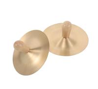BAZEITFLOW Mini Handheld Copper Cymbals for Orff Percussion Instrument Professionally Tuned Small Cymbals for Rhythm Development Portable Musical for Early Music Classes and Dance Props