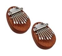 BAZEITFLOW Mini Kalimba Thumb Piano for Beginners with Hanging Rope, Lightweight Wooden 8-tone Thumb Musical Instrument, Easy to Use and Carry, Gift for Friends or Sisters