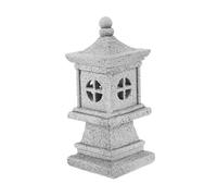 BAZEITFLOW Miniature Stone Lantern Garden Ornament Asian Pagoda Model for Zen Garden Bonsai Aquarium Outdoor Decoration Weather-resistant Micro Landscape Accessory for Tranquil Spaces
