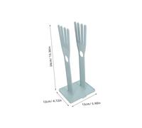 BAZEITFLOW Multi-Functional Blue Drain Rack for Kitchen and Bathroom Abs Plastic Rubber Gloves and Dish Cloth Holder Space-Saving Sink Side Organizer Easy to Move Storage Shelf