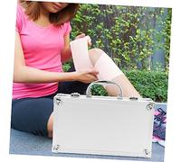 BAZEITFLOW Multi Functional Medicine Box Capacity Travel Organizer for Tools Essentials Durable Alloy Storage Chest for Home Office Outdoor Use