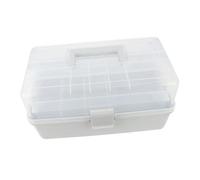 BAZEITFLOW Multi-Layer Medicine Storage Box for Home and Outdoor Use Capacity Plastic Medical Organizer with Multiple Compartments for Family Emergency and Sports Team