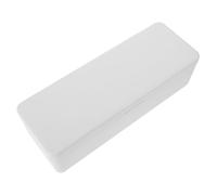 BAZEITFLOW Multifunctional Plastic Desk Storage Box with Compartments for Battery and Data Cable Organizer Durable Charging Cord Case for Home and Office Cord Management Scratch Resistant