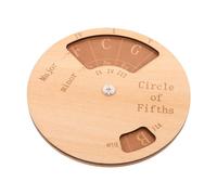 BAZEITFLOW Music Learning Tools Guitar Chord Pressing Trainer Chord Wheel Circle of Fifths Beige