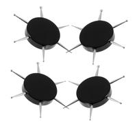 BAZEITFLOW Nail Art Dotting Pen Set 4pcs Circular with 6 Size Tips for Manicure Nail Tools Multi-functional Painting Pens for Rhinestone and Flower Embossing