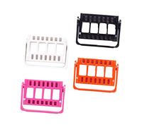 BAZEITFLOW Nail Drill Bits Organizer Stand 4pcs 16-hole Grinding Head Storage Rack Manicure Tool Holder for Salon and Home Use