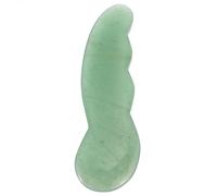 BAZEITFLOW Natural Jade Gua Sha Scraping Plate Facial Massage Tool for Face Neck Muscle Soreness Relief Puffiness Reduction Detox and Acupoint Therapy Portable for Home and Outdoor Use