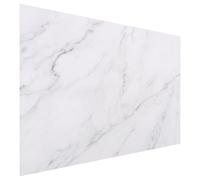 BAZEITFLOW Natural Marble Rectangular Serving Tray Kitchen Storage | Random Pattern, Gray White Marble, Easy to Clean, for Kitchen Use, Food Storage
