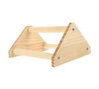 BAZEITFLOW Natural Wood Bird Training Rack Parrot Perch Stand for Chickens and Small Birds Roosting Bar with Chic Design for Chewing and Playing Safe Wooden Parrot for Enrichment and