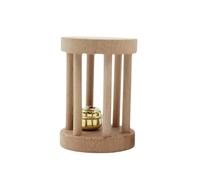 BAZEITFLOW Natural Wood Hamster Chew Small with Bell for Small Animals Teeth Care and Exercise Safe Wood for Hamsters Rats Rabbits and Pets