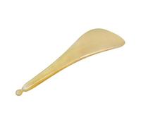 BAZEITFLOW Natural Yak Horn Eye Stick Lightweight Massage Tool for Trigger Point Therapy, Ox Horn Material Pressing Points for Face Relaxation and Skin Care Use by Men and Women