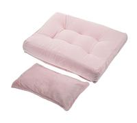 BAZEITFLOW Newborn Photography Props Mattress and Pillow Set for Photo Shoot, Pink Mini Mattress Bed Cushion for Posing, Bed Photography Accessories