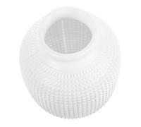 BAZEITFLOW Nordic Style Creative Flower Arranging Vase Milk White Decorative Floral Container for Hydroponics and Dried Flowers Home Office Balcony Decor
