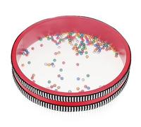 BAZEITFLOW Ocean Drum Percussion Musical Instrument with Metal Beads for Beginners and Professionals Produces Gentle Ocean Wave Sounds Construction for Concerts Classrooms and Family