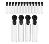 BAZEITFLOW Oil Refillable for and Sample Testing Bottles Fragrance Gifting 150pcs Mini Glass Perfume Vials round Stoppers, Portable High Transparency 1ml