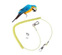 BAZEITFLOW Parrot Training Rope with Claw Ring Anti-bite Elastic Flying Leash for Birds Chew-resistant Pet Harness for Outdoor Flight Practice Random Color Random Color