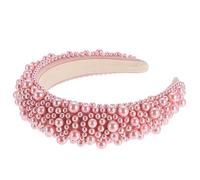BAZEITFLOW Pearl Hairband Lightweight Baroque Style with Sponge Padding Comfortable for Daily Wear and Party Accessory