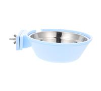 BAZEITFLOW Pet Hanging Bowl Stainless Steel Food Container Capacity Lightweight Portable with Rounded Corners Safe Cats Daily Feeding