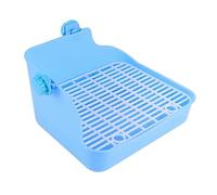 BAZEITFLOW Pet Potty Trainer for Small Animals Rabbit Hamster Ferret Indoor Toilet with Wall Design Easy to Use Litter Box for Clean Living Spaces and Training Random Color