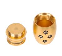 BAZEITFLOW Pet Urn Box for Dogs Stainless Steel Cinerary Casket Pattern for Cremation Ash Storage Pet Cinerary Holder for Home Memorial