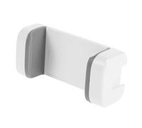 BAZEITFLOW Phone Tripod Mount Clip with Cold Shoe for Smartphone Stabilizing Compatible with Various Mobile Devices, White Adjustable Phone Clamp Accessory for Live Streaming and Photography