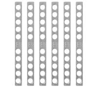 BAZEITFLOW Pickup, 10 Metal 10pcs Spacer Guitar for Electric Bars Calibration Precision Pickup Height with Holes and 5.2mm Width Broad Compatibility for 6-string Humbucker Guitar DIY