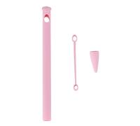 BAZEITFLOW Pig Nose Silica Gel Protective Cover for Gen Pencil Soft Non-toxic Silicone Case Compatible with Apple Pencil Pink Sleeve with Precise Fit and Fade-resistant Color
