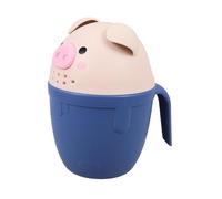 BAZEITFLOW Pig Shaped Cartoon Bath Rinser Cup for Babies and Kids, Large Capacity Pp Water Scoop with Waterfall Rinse Feature, for Bathing and Bathroom Decoration