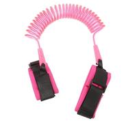 BAZEITFLOW Pink Anti-Lost Wristband Bracelet Elastic Throw Ring with Flexible Wire Rope Safety Leash for Travel Outdoor Activities