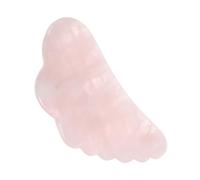 BAZEITFLOW Pink Crystal Scraping Plate and Face Massage Therapy Tool Natural Crystal Beauty Care Accessory for Facial Gua Sha and Eye Massage Spa Use