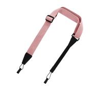 BAZEITFLOW Pink Punch-free Ukulele Strap Made of Sturdy Microfiber and Cotton Adjustable Simple Ukulele Holding Belt Easy to Carry for Electric Guitar