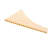 BAZEITFLOW Pipes Pan Flute Instrument Traditional Wind Musical Panpipes with Ivory White Finish for Left and Right-handed Players Suitable for Folk Music and Professional Performances