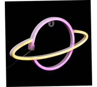 BAZEITFLOW Planet Led Light Creative Wall Lamp with Warm Pink Ring, PVC Planet Design Led Night Light for Bedroom Decoration, Hanging Wall Lamp for Boys and Girls and Living Room Atmosphere