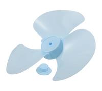 BAZEITFLOW Plastic Fan Blade Replacement Leaves with Nut Covers for Standing Pedestal Table Fans Quiet Balanced Airflow Cooling Parts