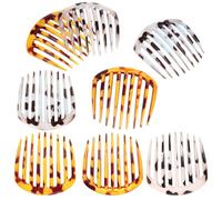BAZEITFLOW Plastic French Side Hair Combs for Women 8pcs Classic Styling Tools Easy to Use and Secure Hair in Place, Suitable for Formal and Informal Occasions for Daily Use and Parties