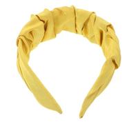 BAZEITFLOW Pleated Design Fabric Headband Wide-brimmed Face Wash Headband for Women Simple and Decorative Hairband for Skincare Routine