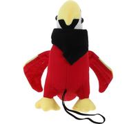 BAZEITFLOW Plush Pirate Parrot Shoulder Cartoon Bird Accessory for Halloween Costume with Black Scarf Realistic Bright Color Pirate Ornament for Party and Role Play