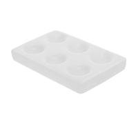 BAZEITFLOW Porcelain Reaction Plate Laboratory Experiment Plate with Smooth Surface High Light Transmittance Chemical Experiment Instrument for Teaching and Reagent Storage