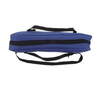 BAZEITFLOW Portable 32-Key Melodica Storage Bag Blue Canvas Carrying Case with Handle for Musicians and Beginners, Small Piano Keyboard Tote for Harmonica Instrument Protection