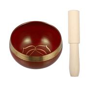 BAZEITFLOW Portable Copper Yoga Singing Bowl Set with Wooden Stick for Meditation and Home Decoration, Therapeutic Sound Bowl Suitable for Traveling and Mindfulness Practice