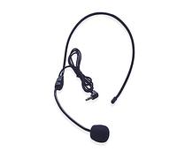 BAZEITFLOW Portable Headset Microphone with 3.5mm Connection Plug, Lightweight Abs Material Voice Amplifier for Teaching and Guiding People through Noisy Environments