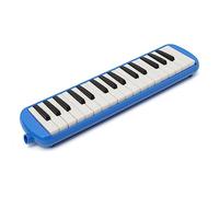 BAZEITFLOW Portable Key Melodica for Beginners and Music Lovers Blue Easy to Learn Harmonica Instrument with Carrying Bag for Students and Musical Education